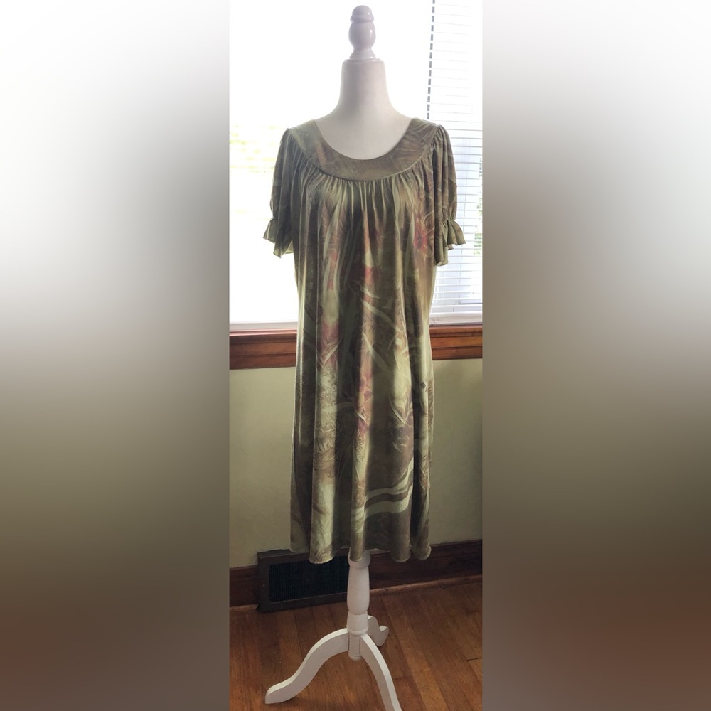 Jane Ashley Casual Lifestyle Dress in Earth Tones